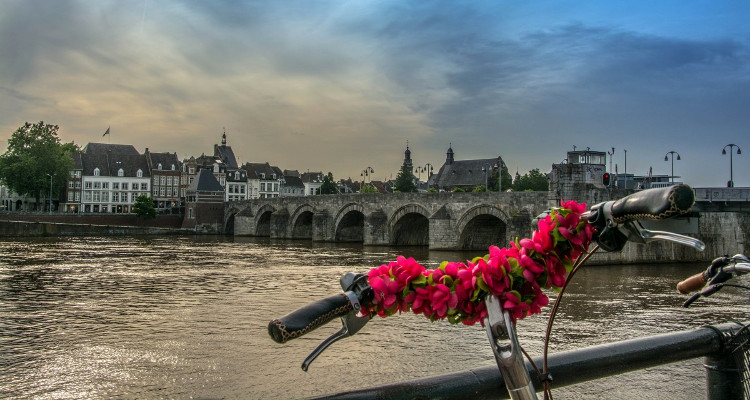 Panorama di Maastricht, nella Provincia di Limburgo (Paesi Bassi)