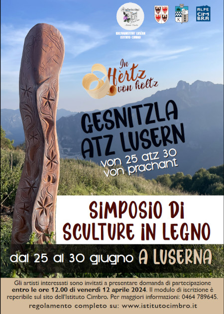 Luserna, simposio di sculture in legno In hrtz von holtz