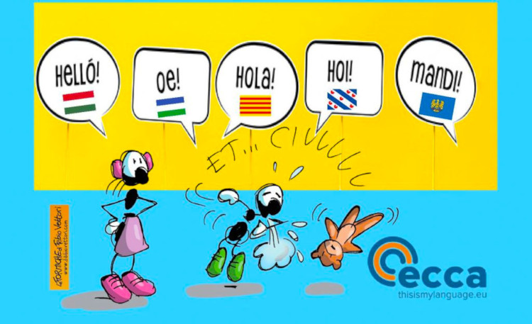 Progetto ECCA: la parola CIAO nelle cinque lingue coinvolte