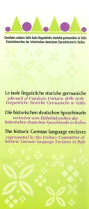 copertina cartina "Le isole linguistiche storiche germaniche"