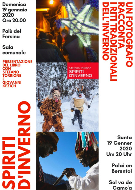 "Spiriti d'inverno" di Stefano Torrione, locandina della presentazione