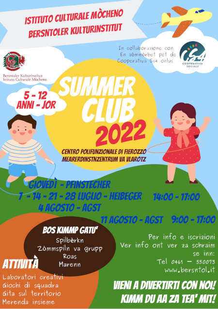 Summer Club 2022 per bambini mcheni