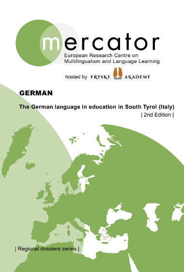 Dossier Mercator: La lingua tedesca nella scuola in Alto Adige, 2 edizione, copertina