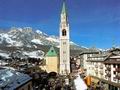 Panorama invernale di Cortina d'Ampezzo