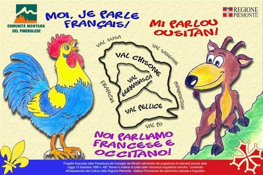 noi parliamo francese e occitano, cartolina