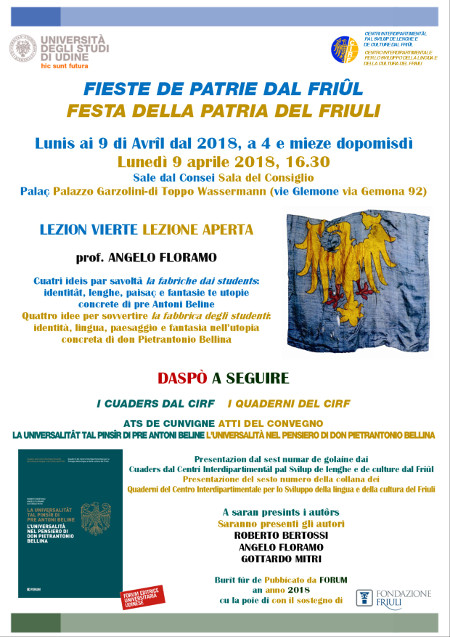 L'Universit di Udine partecipa alla "Festa della Patria del Friuli" 2018