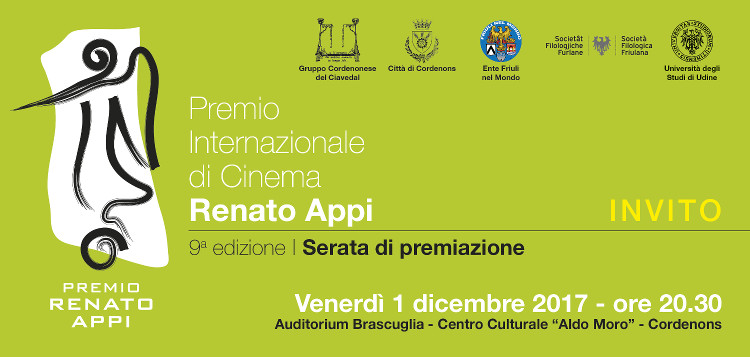 Premio Renato Appi, invito serata conclusiva