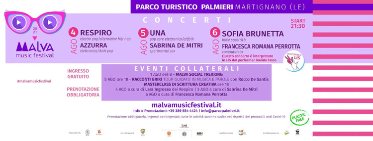 Malva Music Festival, Martignano di Lecce, 4-6 agosto 2021