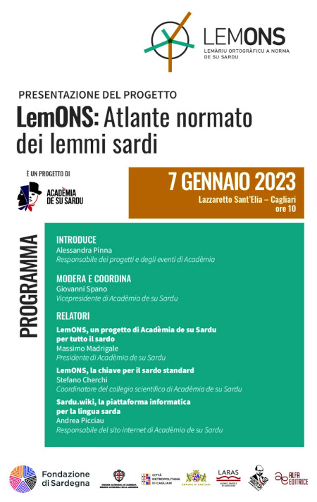 Progetto LemONS, atlante normato dei lemmi sardi