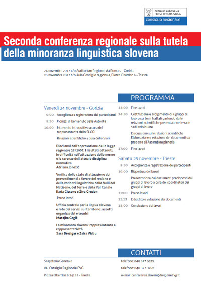 Conferenza regionale sulla tutela della minoranza linguistica slovena