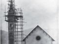 Il cantiere di costruzione della nuova Chiesa di Luserna, 100 anni fa