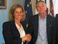 La nuova Procuradora del Comun general de Fascia, Elena Testor, e il Presdiente del Consiglio provinciale Dorigatti (20maggio2015)