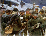 particolare di cartolina militare