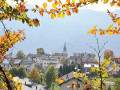 Panorama di Luserna/Lusrn in autunno