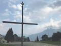 La croce: il luogo di ritrovo nella parte pi alta di Luserna