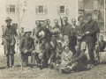 Davanti al Comune di Luserna, Festa degli Alberi del 1936
