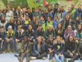I ragazzi che hanno partecipato a Luserna/Lusrn al progetto Erasmus+ "Bridges between borders"