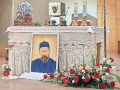 Reliquia e immagine di Sn Giosef Frainademetz nella Chiesa di Pozza di Fassa
