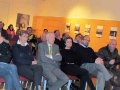 autorit e gente riunitasi nella sala Heilmann per la presentazion del Calandr Ladin 2014