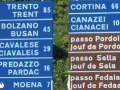segnaletica: cartelli stradali in lingua ladina