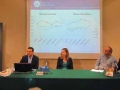 i protagonisti del confronto sul linguaggio ladino: Videsott, Fiorentini, Dell'Aquila e del direttore dell'Istituto Culturale Ladino Chiocchetti