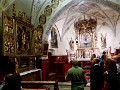 Interni dell'antica Chiesa di San Lorenzo a Pera di Fassa, Trentino