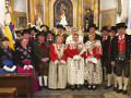 Abitanti della Val diFassa con i loro costumi tradizionali in occasione della sagra di Pena