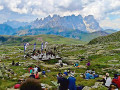 Uno dei concerti in quota della rassegna "Panorama Music" in Val di Fassa