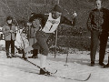 Renzo Chiocchetti durante una gara di fondo
