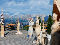  "Mostra chi 6": simposio di scultura del legno a Buffaure, Val di Fassa