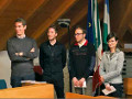 Alcuni dei giovani neo-laureati fassani premiati dal Comun general de Fascia