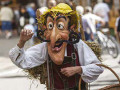 Una maschera caratteristica alla manifestazione "Te anter i tobi"