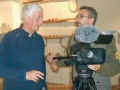 Piero Badaloni al Museo Ladin de Fascia col video-operatore Nicola Berti