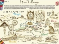 mappa di Spraga con indicazioni siti storici e culturali