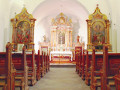 Interni della Chiesa di San Nicol a Pozza di Fassa