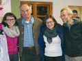 Il presidente Fernando Brunel con la vice presidente Fernanda Fav e Monika Rizzi, e il presidente onorario Antone Polam
