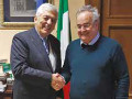 Leopoldo Rizzi con il Sottosegretario onorevole Gianclaudio Bressa