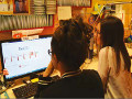 Studenti presso l'Istituto Culturale Ladino Majon di Fascegn