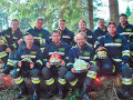Immagine di gruppo dei pompieri di Liserna/Lusrn ad oggi (agosto 2015)