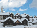 Panorama invernale di Bosco/Gurin, Svizzera