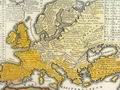 antica cartina dell'Europa