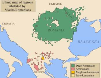 Valacchi, distribuzione geografica